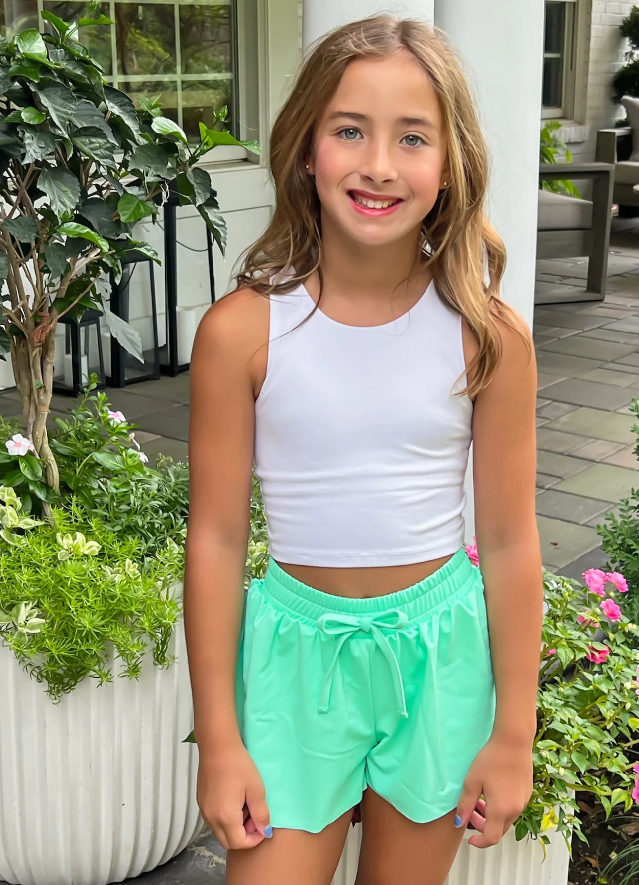 James & Lottie - Mint Butterfly Shorts BE