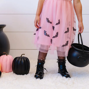 
            
                Load image into Gallery viewer, Sweet Wink - Bat Halloween Short Sleeve Tutu Dress
            
        