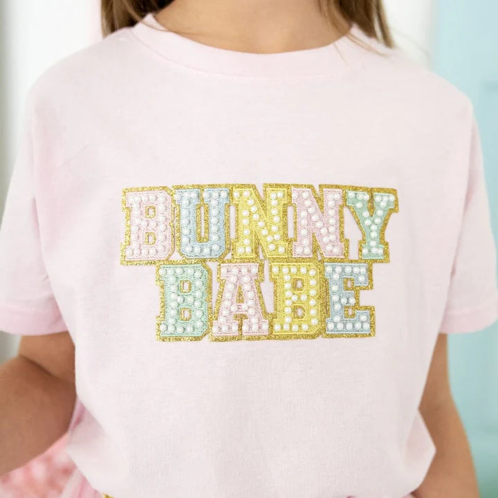 Sweet Wink - Bunny Babe Patch Easter Short Sleeve T-Shirt - Ballet