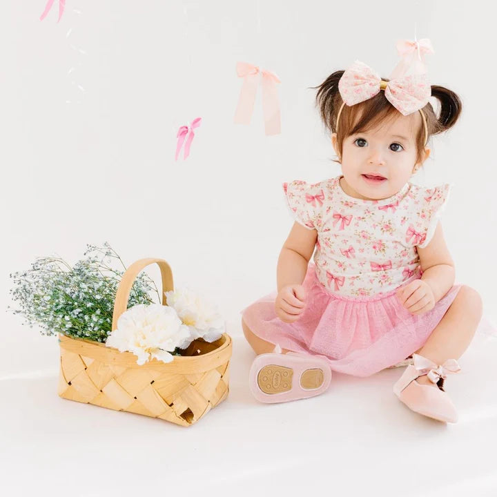Sweet Wink - Ditsy Floral Short Sleeve Tutu Bodysuit