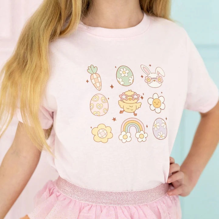 Sweet Wink - Groovy Chick Easter Short Sleeve T-Shirt - Ballet