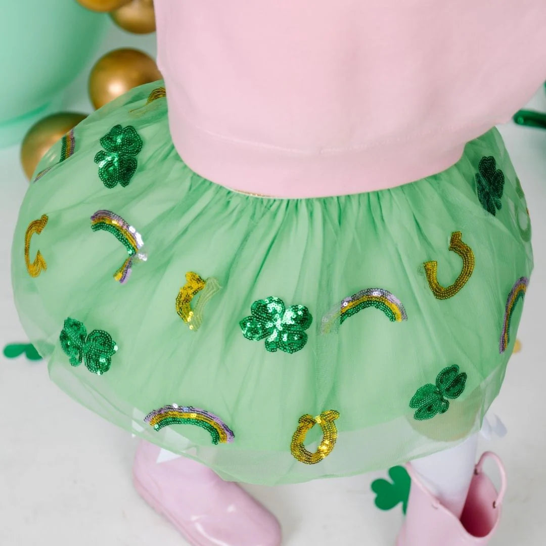 Sweet Wink - Lucky Sequin St. Patrick's Day Tutu