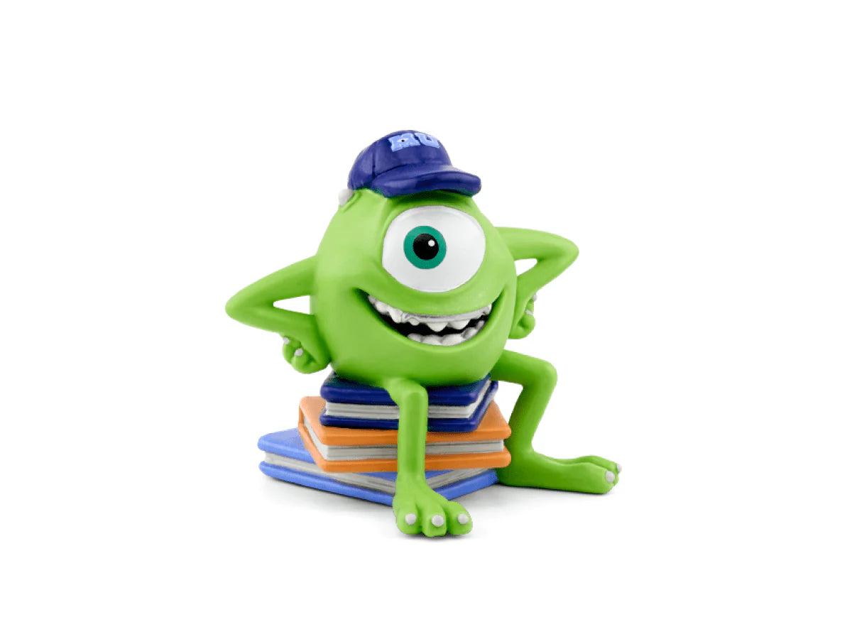 Tonies Monsters University audio figure featuring Mike Wazowski and James P. Sullivan from Disney Pixar's Monsters University.