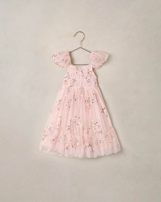 Pink Clara dress by Noralee, featuring a stylish design with soft fabric and feminine details, shown on a model.