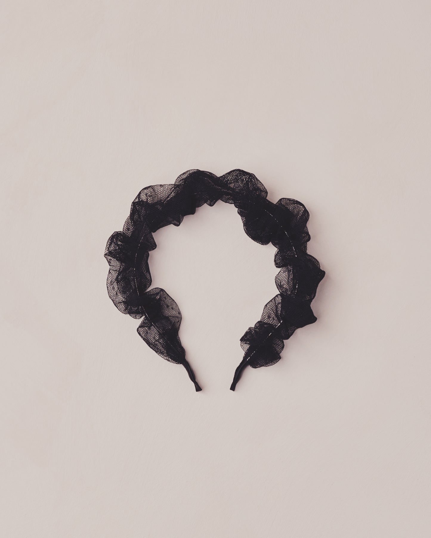 Black Gathered Headband