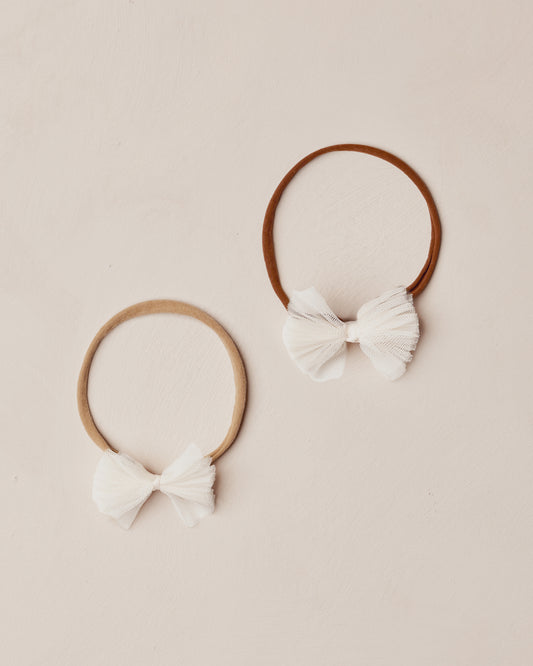 Ivory Flutter Tulle Headband
