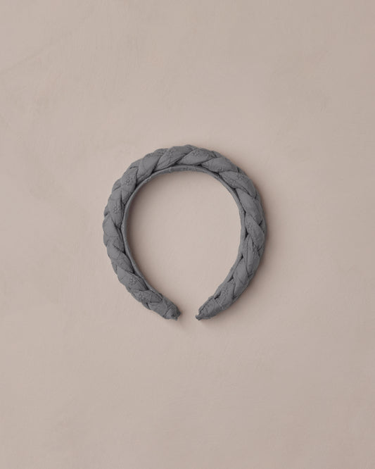 French Blue Braided Headband