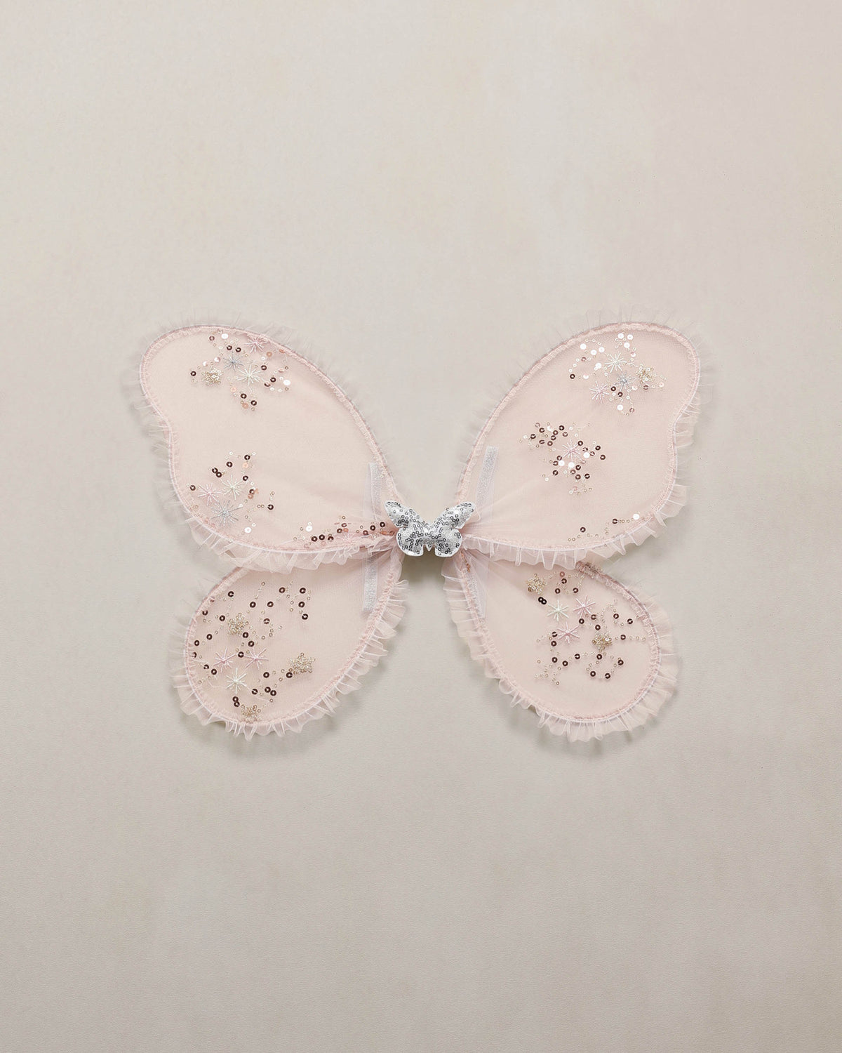Pink wings costume accessory by Noralee, featuring soft pink feathers and delicate wing design for costume or dress-up.