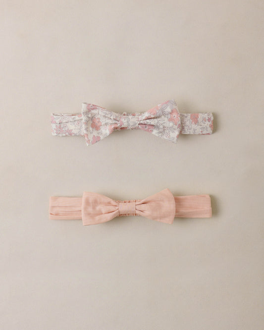 Petal, Pastel Garden Baby Bow Headband Set