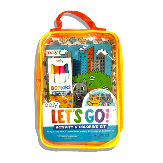Let's Go! Activity & Coloring Kit - Kitty in the City