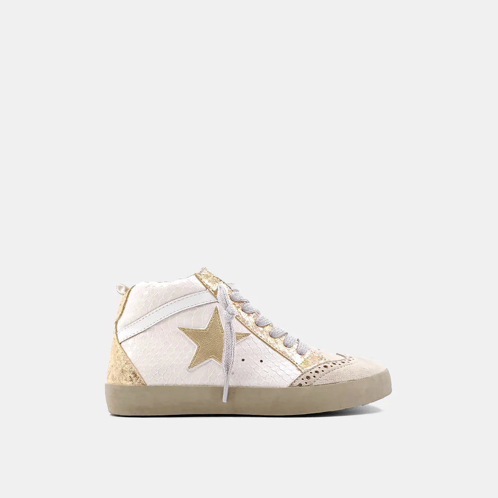 Shu Shop - Paulina Kids Blush Snake Sneakers