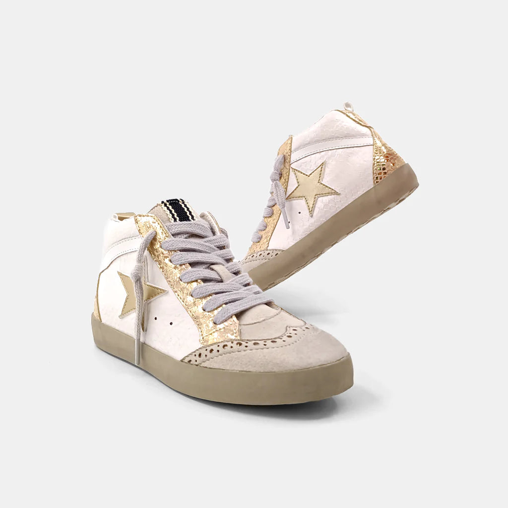 Shu Shop - Paulina Kids Blush Snake Sneakers