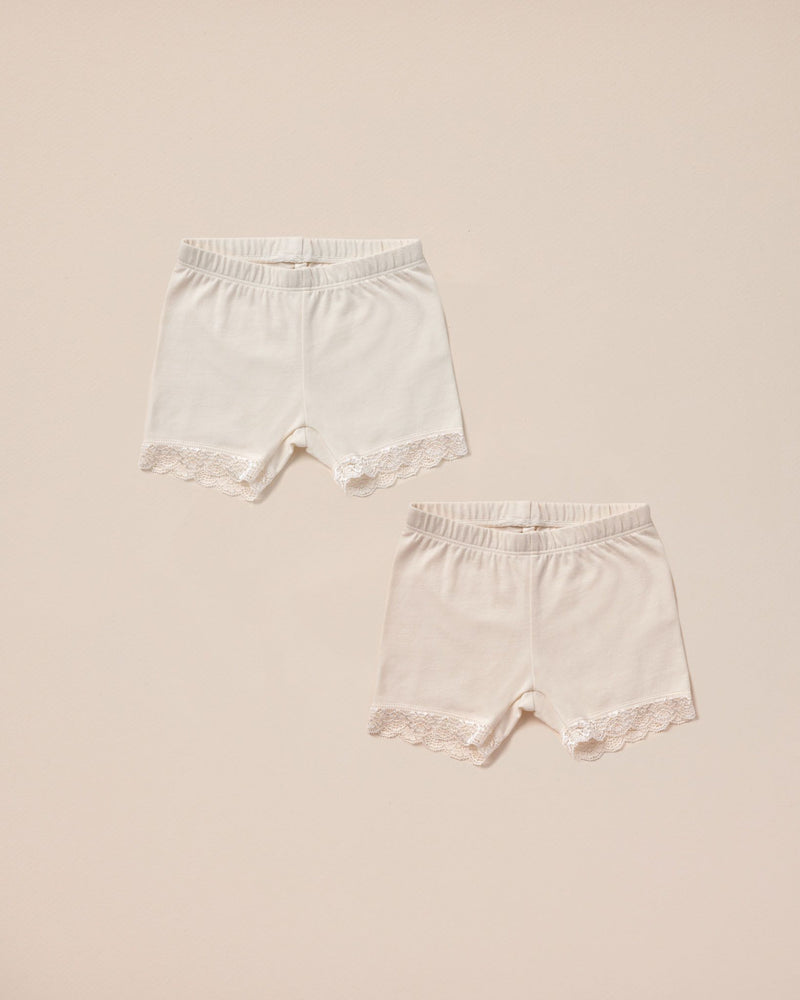 Noralee - Ivory + Natural Cartwheel Shorts