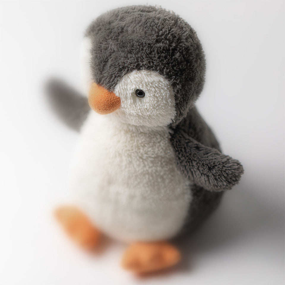 Jellycat Peanut Penguin Small plush toy with soft fabric and cute penguin design, perfect for cuddling and display.
