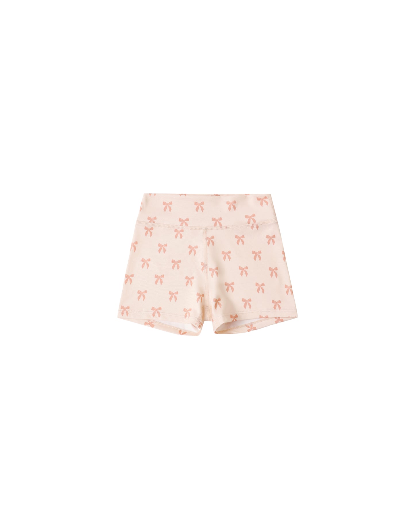 Pink Rylee & Cru Bows Shortie Short with playful bow detail, perfect for summer casual wear.