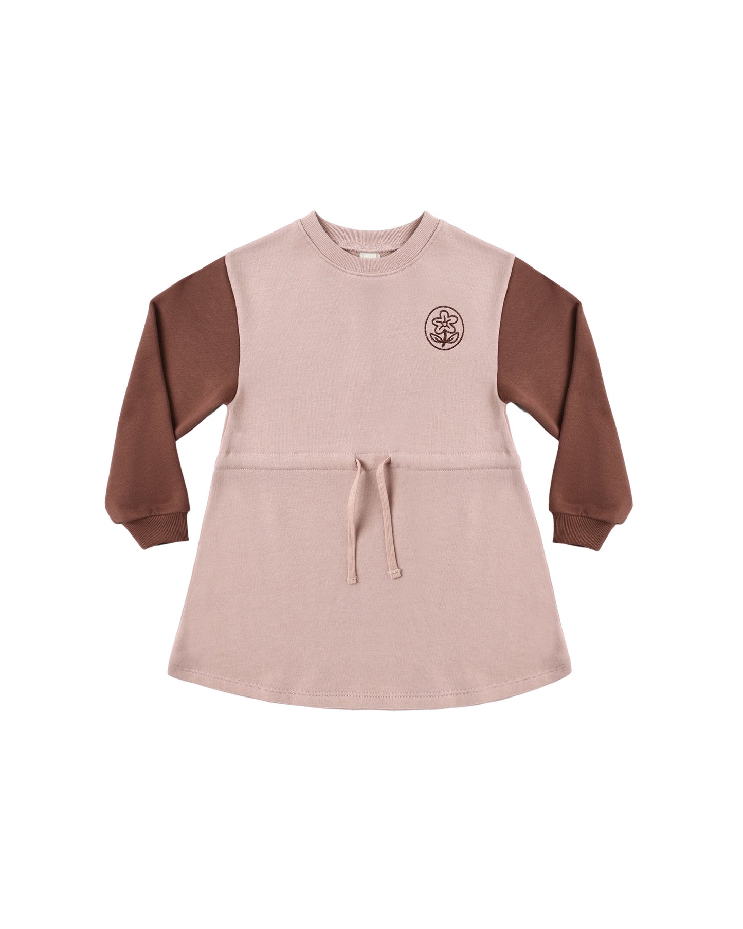 Rylee & Cru Rosewood Coast Dress for girls, soft pink fabric with floral print and ruffled details, perfect for spring and summer.