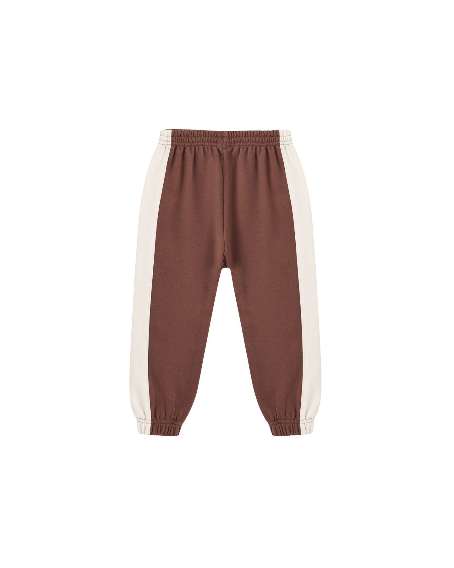 Rylee & Cru mulberry-colored paneled sweatpants with relaxed fit and elastic waistband, casual loungewear for kids.