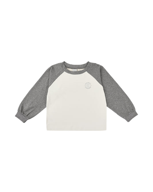 Rylee & Cru - Heathered Grey Raglantee