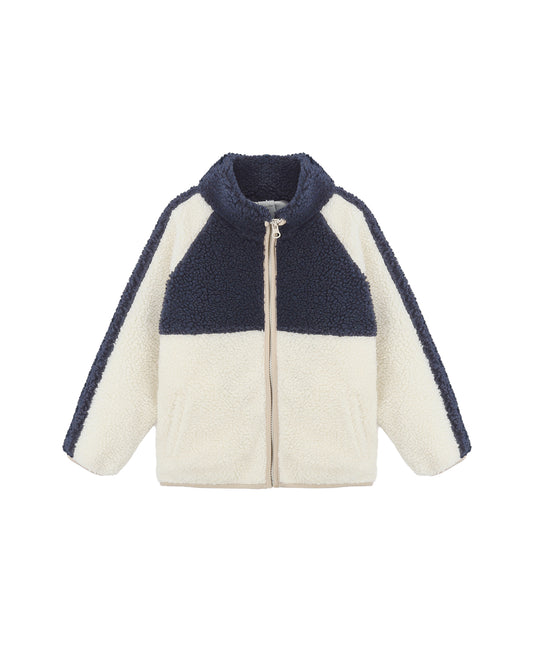 Rylee & Cru - Navy Color Block Sherpa Trails Jacket