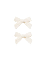 Rylee & Cru - Ivory Bow with Clip