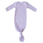Copper Pearl - Newborn Knotted Gown - Periwinkle Rib