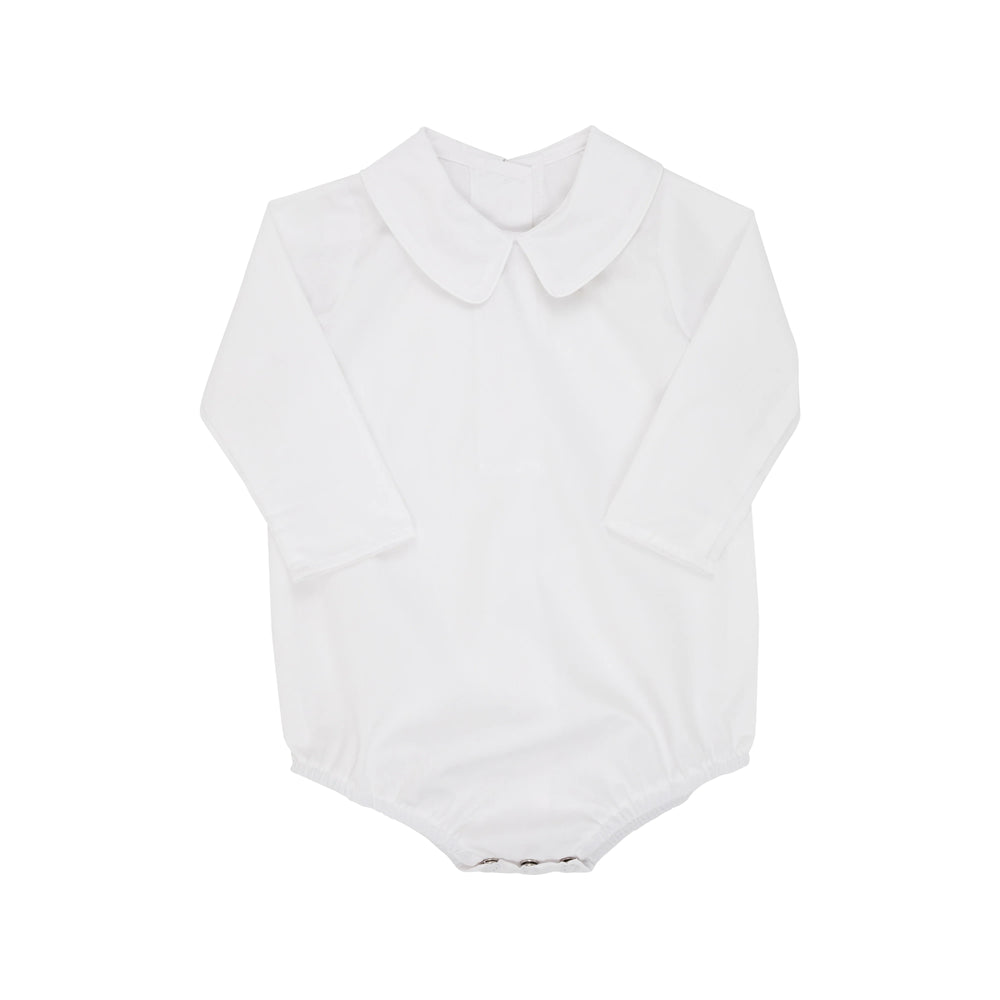 The Beaufort Bonnet Company - White Peter Pan Collar Shirt - Pima Long Sleeve