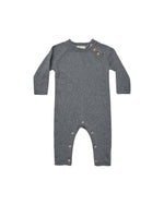 Quincy Mae - Navy Cozy Heather Knit Jumpsuit