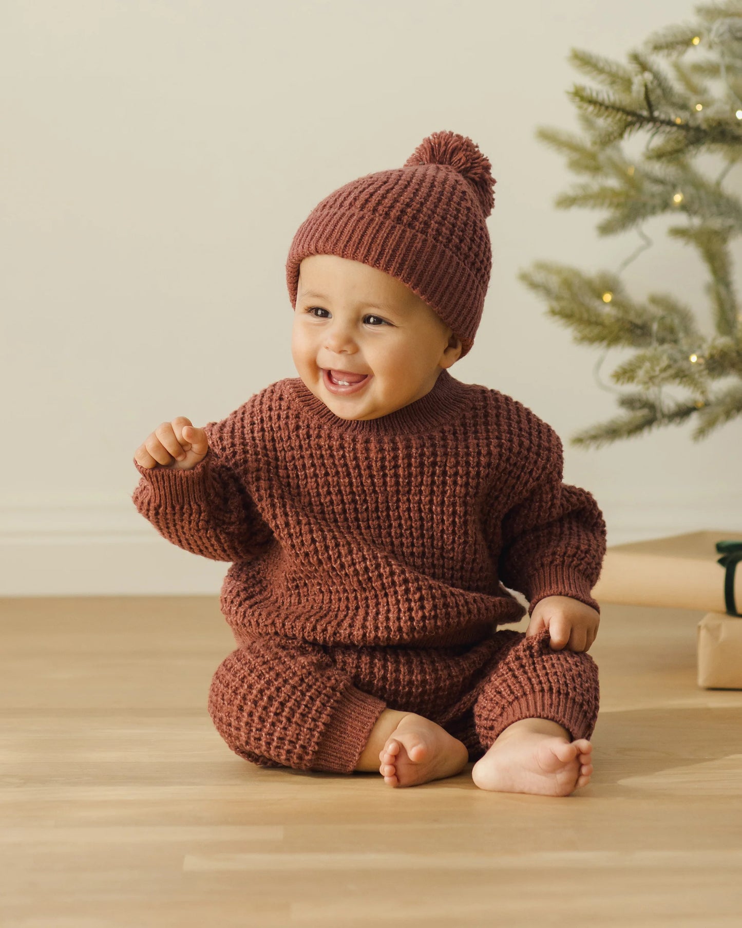 Cranberry Chunky Knit Sweater
