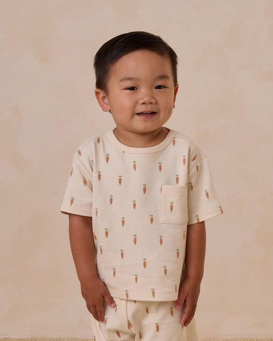 Quincy Mae - Carrots Boxy Tee + Short Set