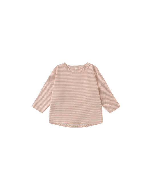 Melon Micro Stripe Long Sleeve Tee