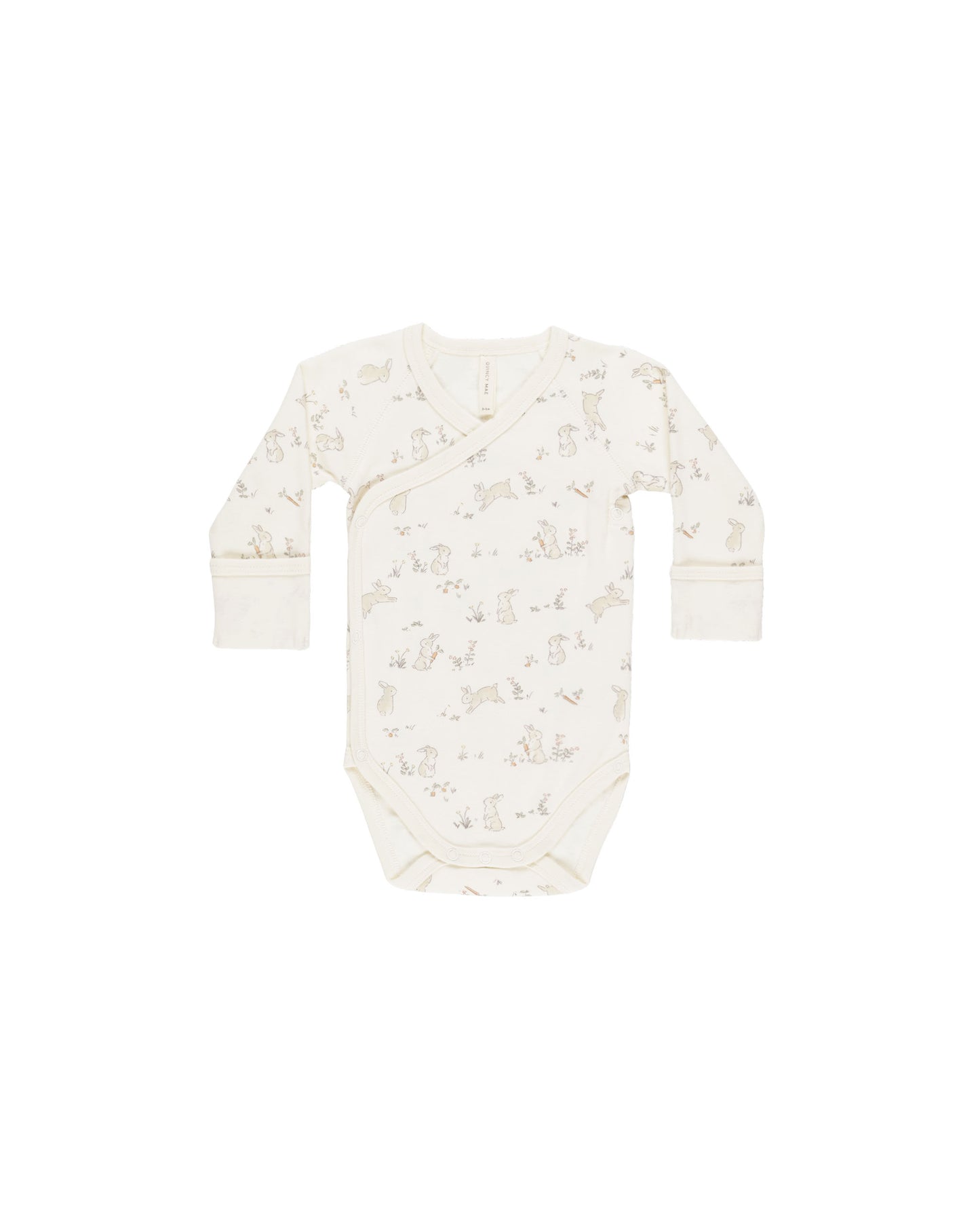 Quincy Mae - Bunnies Side Snap Bodysuit