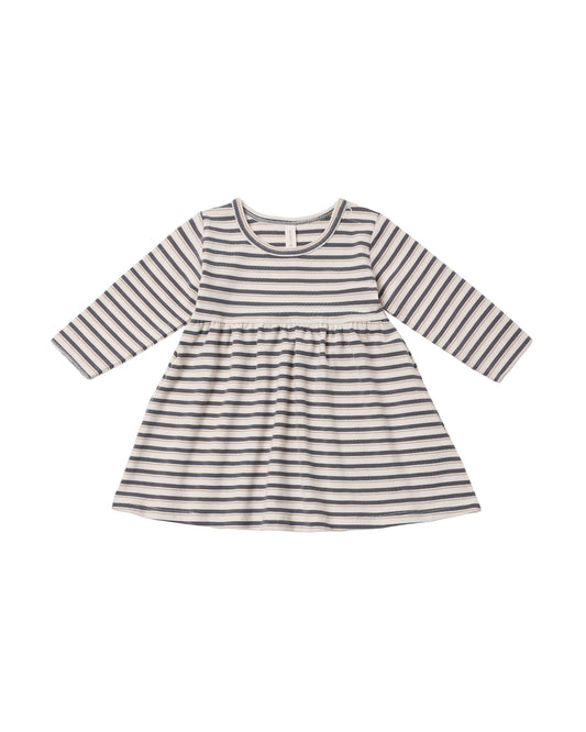 Vintage Stripe Long Sleeve Baby Dress