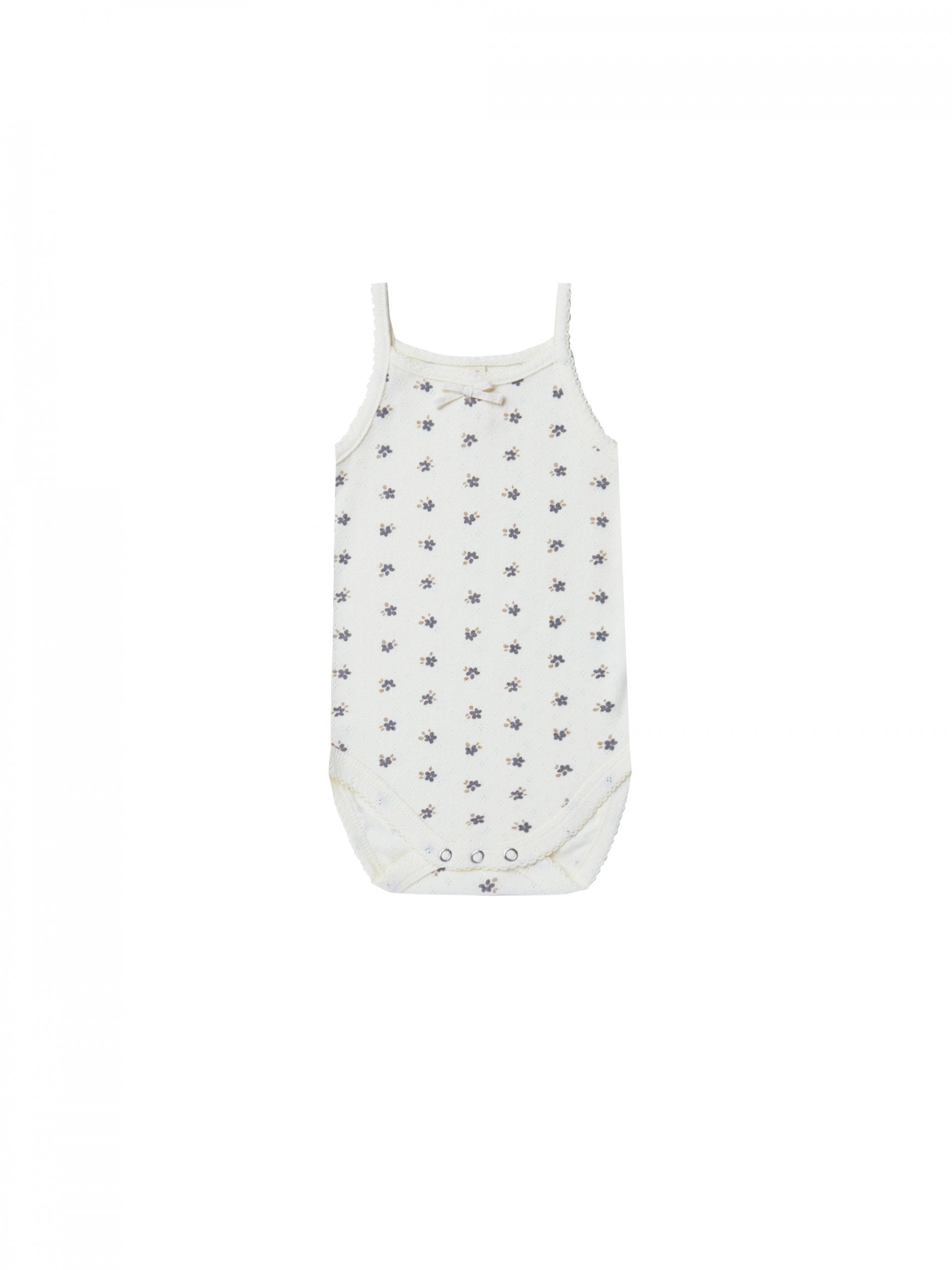 Quincy Mae Ribbed Bodysuit 2-Pack in Periwinkle Fleur and Oat Stripe main image 0