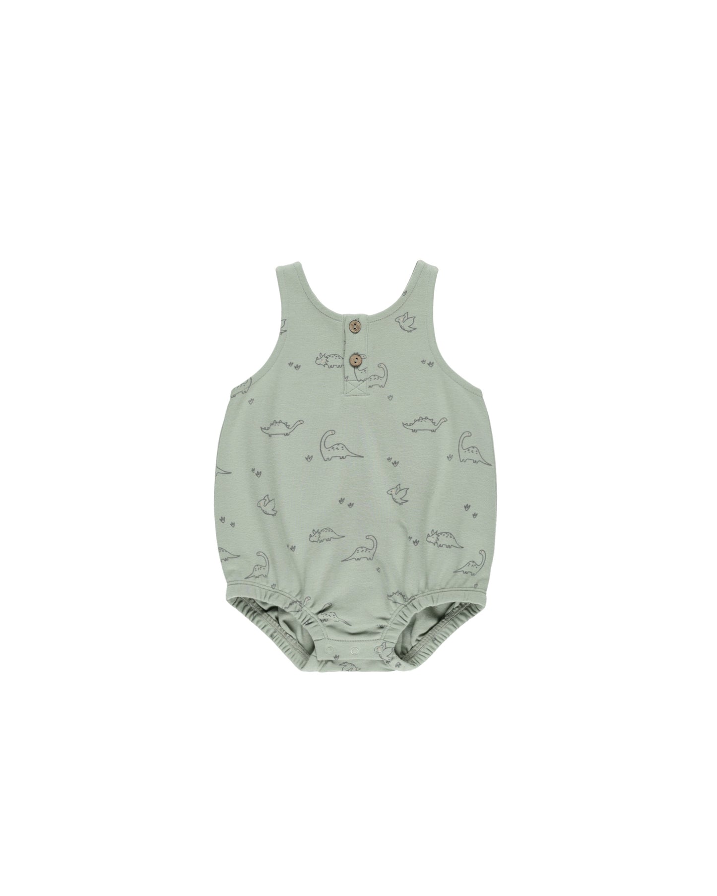 Quincy Mae - Dino Sleeveless Bubble Romper