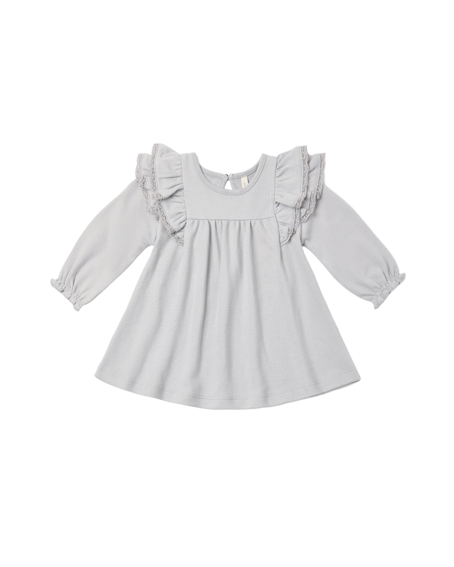 Cloud Long Sleeve Flutter Dress