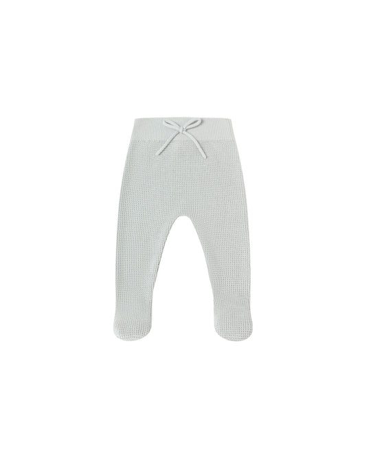 Ice Blue Footed Knit Pant