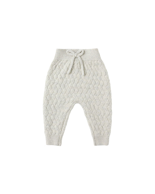 Heathered Blue Knit Pants
