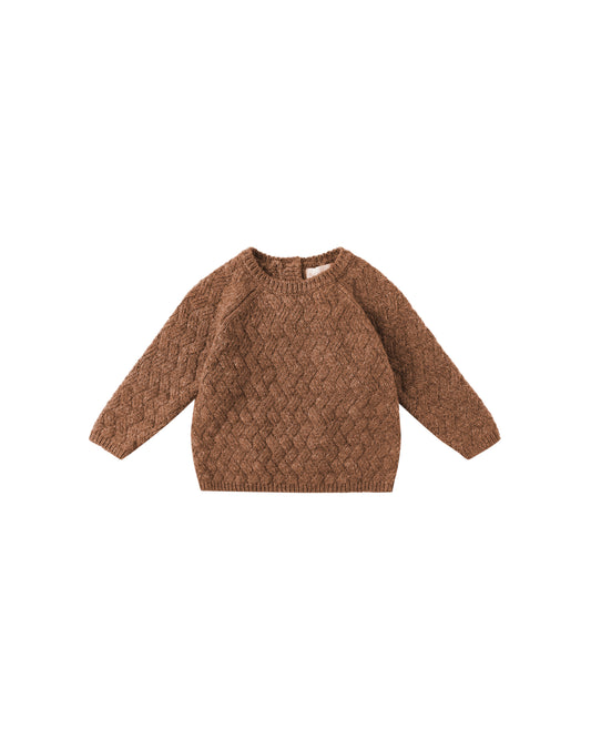 Heathered Cedar Knit Sweater