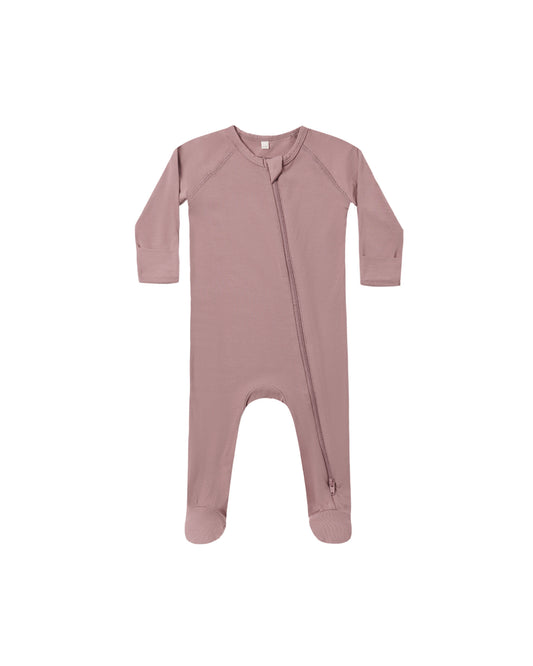 Mulberry Bamboo Zip Footie
