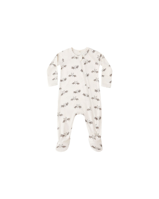Bats Bamboo Zip Footie