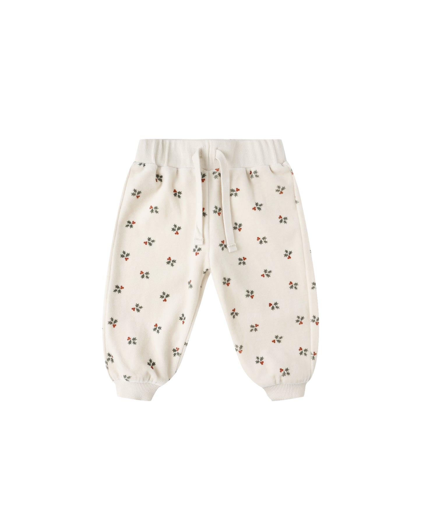 Holly Berry Velour Relaxed Sweatpant