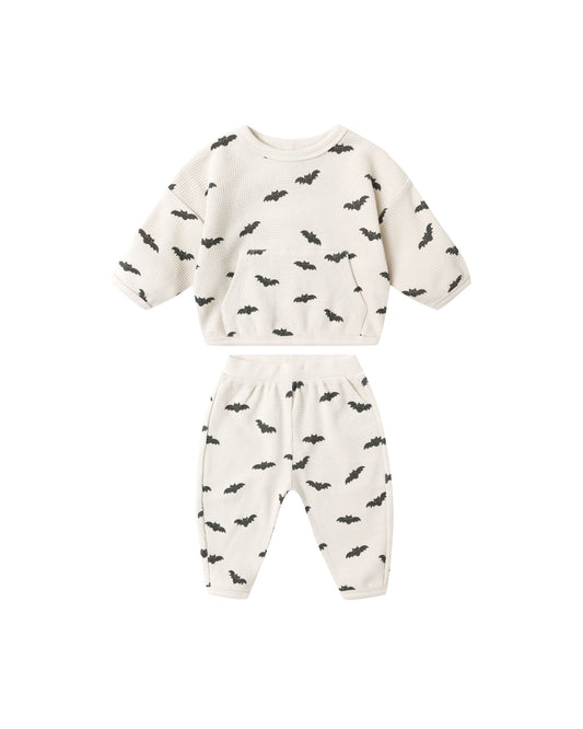 Bats Waffle Slouch Set