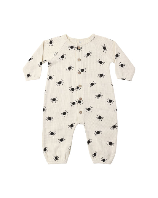 Bitsy Spider Waffle Long Sleeve Jumpsuit