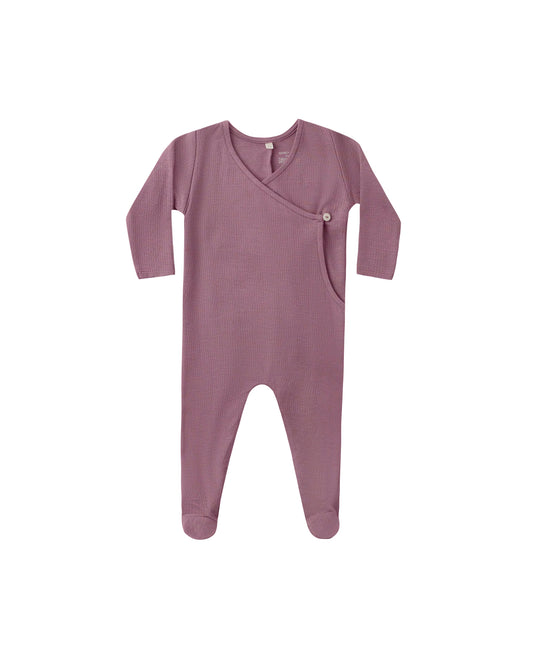 Mulberry Pointelle Wrap Footie