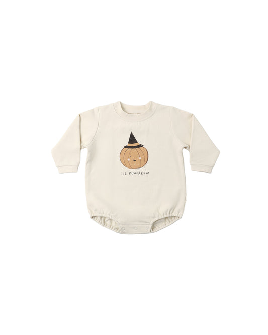 Lil Pumpkin Crewneck Bubble Romper