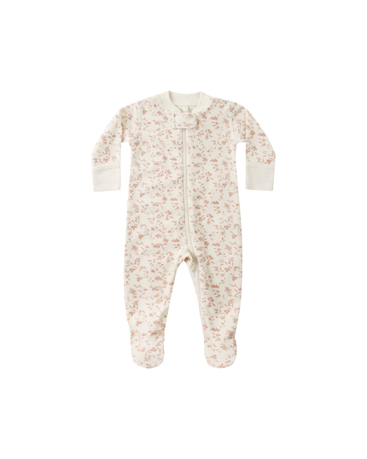 French Garden Zip Long sleeve Sleeper Footie