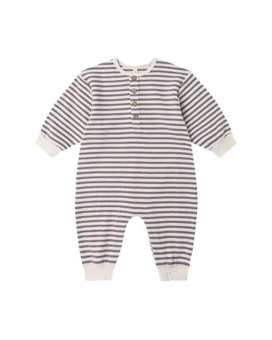 Slate Stripe Relaxed Jumpsuit