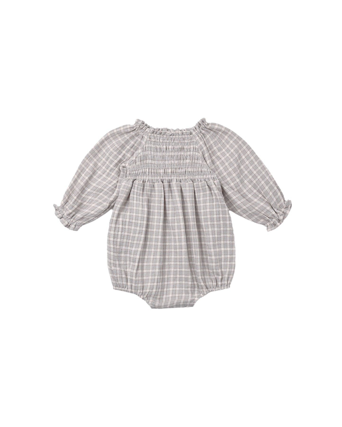 Blue Gingham Eden Romper