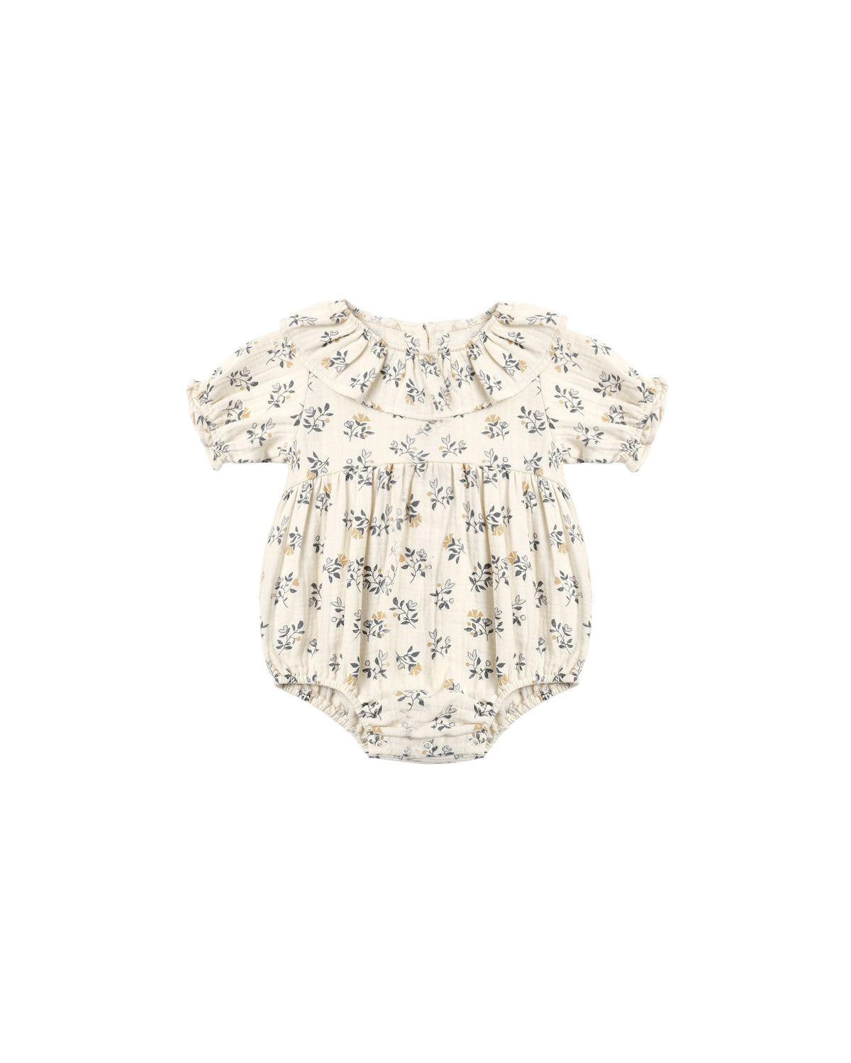 French Floral Collared Romper