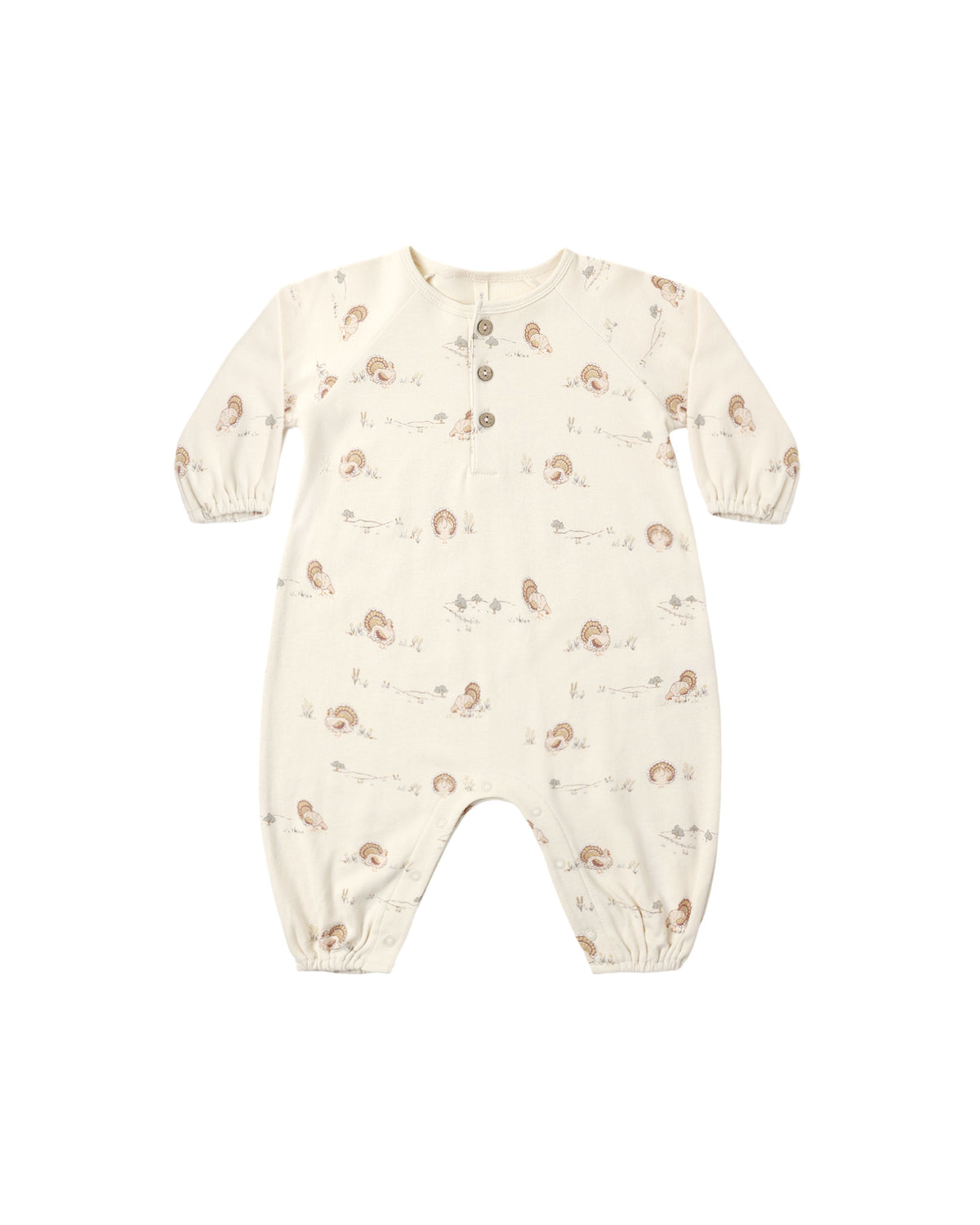 Turkey Henley Bubble Jumpsuit